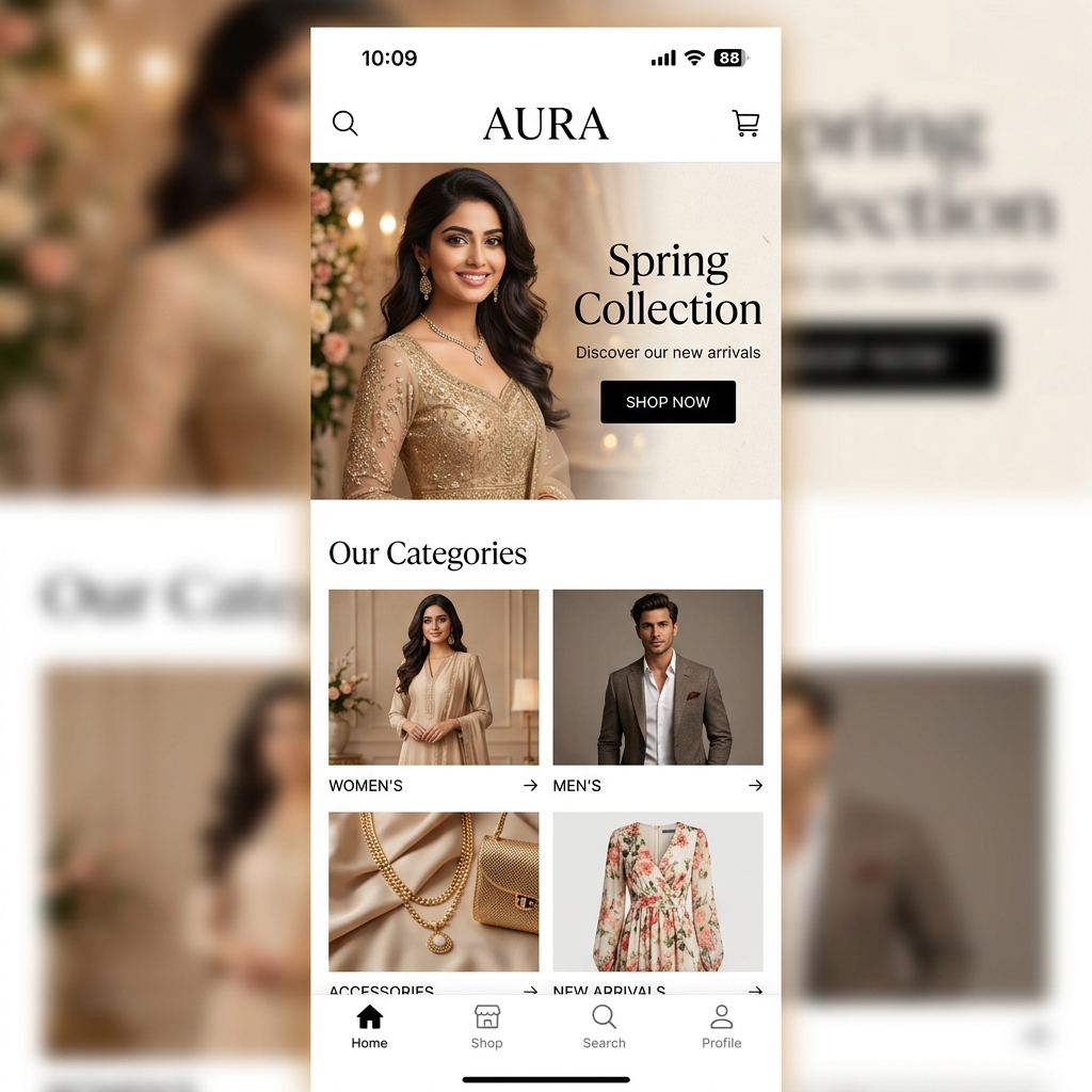 Ascend Shopify Theme Mobile View
